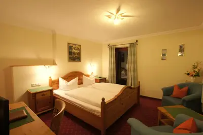 Ein Bett oder Betten in einem Zimmer der Unterkunft Pension Sonnleit'n