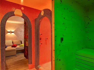 Ein Bett oder Betten in einem Zimmer der Unterkunft Boutique Appartments Gerlosperle