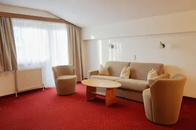 Ein Sitzbereich in der Unterkunft Appartement Christian