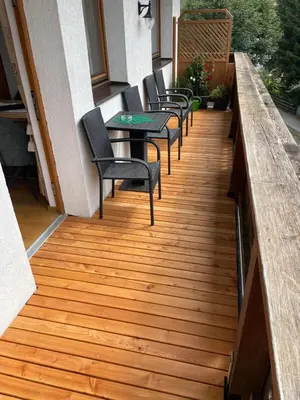 Ein Balkon oder eine Terrasse in der Unterkunft Appartement Christian