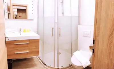 Ein Badezimmer in der Unterkunft Hotel Sonnhof