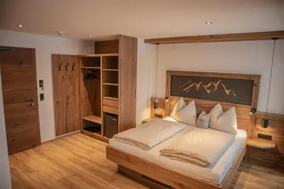 Ein Bett oder Betten in einem Zimmer der Unterkunft Pension-Appartement Sonnwend