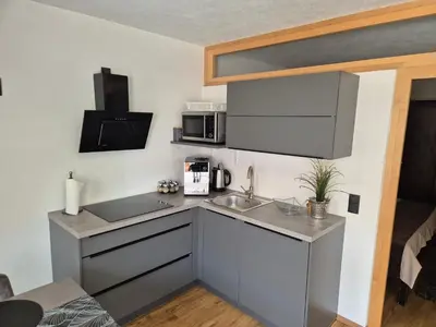 Küche/Küchenzeile in der Unterkunft Appartement Alpina Zillertal