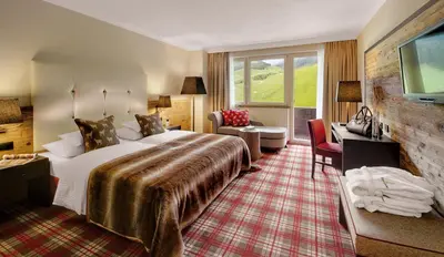 Ein Bett oder Betten in einem Zimmer der Unterkunft Hotel Lamark