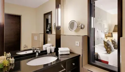 Ein Badezimmer in der Unterkunft Hotel Lamark