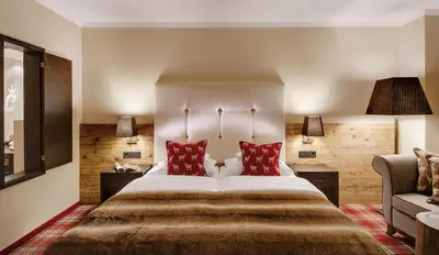 Ein Bett oder Betten in einem Zimmer der Unterkunft Hotel Lamark