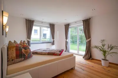 Ein Bett oder Betten in einem Zimmer der Unterkunft Appartementhaus Tanja