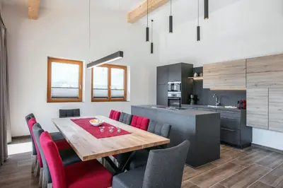 Küche/Küchenzeile in der Unterkunft Amadeus Appartement
