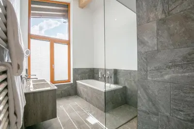 Ein Badezimmer in der Unterkunft Amadeus Appartement