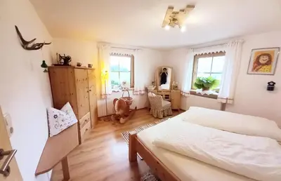 Ein Bett oder Betten in einem Zimmer der Unterkunft 