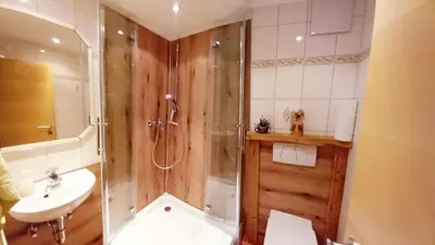 Ein Badezimmer in der Unterkunft 