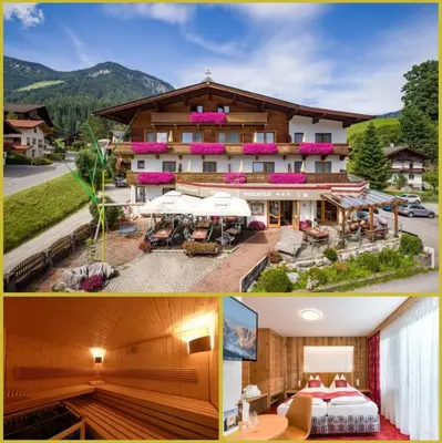 Ein allgemeiner Bergblick oder ein Berglick von des Hotels aus