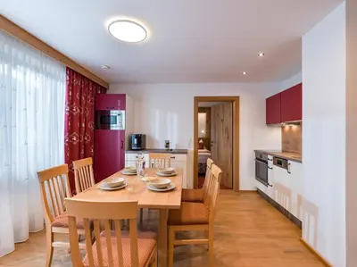Küche/Küchenzeile in der Unterkunft Hotel Feichter