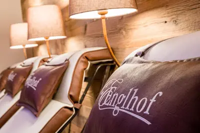 Ein Bett oder Betten in einem Zimmer der Unterkunft Hotel Englhof