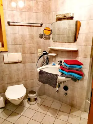 Ein Badezimmer in der Unterkunft Ferienwohnungen Birkleiten