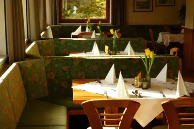 Ein Sitzbereich in der Unterkunft Aparthotel Iris