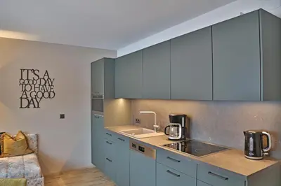 Küche/Küchenzeile in der Unterkunft Haus Hildegard