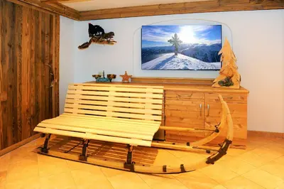 TV/Unterhaltungsangebot in der Unterkunft Appartement Berghof