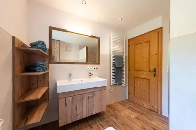 Ein Badezimmer in der Unterkunft Scheibenwald Hütte