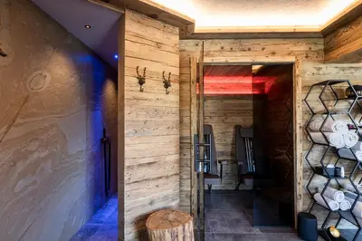 Ein Badezimmer in der Unterkunft Naschberghof