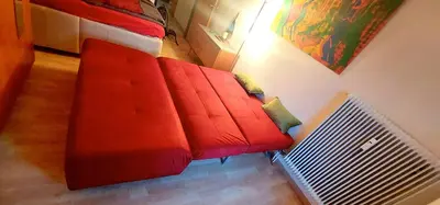 Ein Sitzbereich in der Unterkunft Apartement GYARMATY
