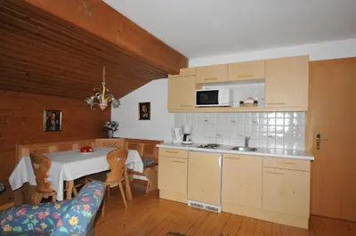 Küche/Küchenzeile in der Unterkunft Frühstückspension & Appartements Eugenie