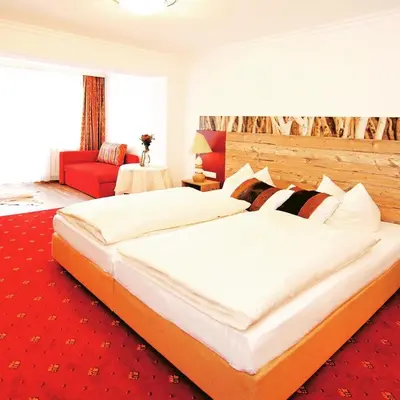 Ein Bett oder Betten in einem Zimmer der Unterkunft Leamwirt