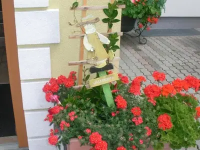 Ein Garten an der Unterkunft Waldschönau