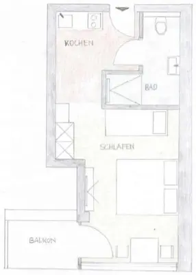 Grundriss der Unterkunft Pension Gieringer