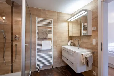 Ein Badezimmer in der Unterkunft Pension Gieringer