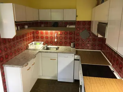 Küche/Küchenzeile in der Unterkunft Haus Amalia