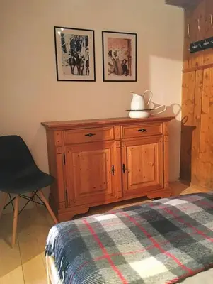 Ein Bett oder Betten in einem Zimmer der Unterkunft Zauberhuette Wildschoenau