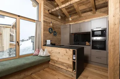 Küche/Küchenzeile in der Unterkunft Stadl Lofts Plattenalm - Premiumchalets - Zillertal - Tirol - Salzburg