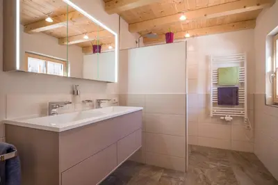 Ein Badezimmer in der Unterkunft Appartement Reischerhof