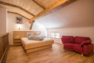 Ein Bett oder Betten in einem Zimmer der Unterkunft Appartement Reischerhof