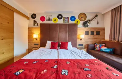 Ein Bett oder Betten in einem Zimmer der Unterkunft Fuchs und Gretl