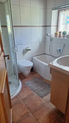 Ein Badezimmer in der Unterkunft Apartment Unterhollenau