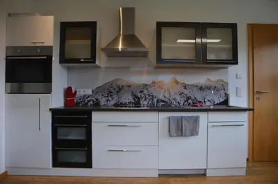 Küche/Küchenzeile in der Unterkunft Appartement Wieshof
