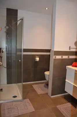 Ein Badezimmer in der Unterkunft Appartement Wieshof