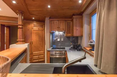 Küche/Küchenzeile in der Unterkunft Villa Haidacher Relax & Lifestyle Apartments