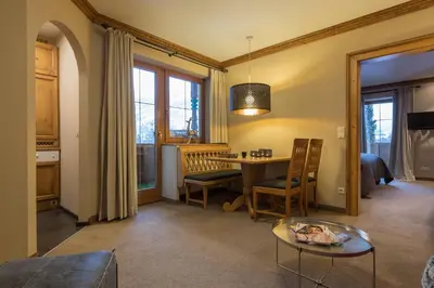 Ein Sitzbereich in der Unterkunft Villa Haidacher Relax & Lifestyle Apartments