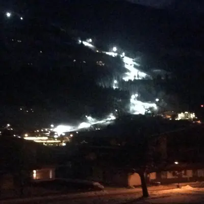 Ein allgemeiner Bergblick oder ein Berglick von der Ferienwohnung aus