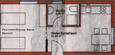 Grundriss der Unterkunft Landhaus Neussl