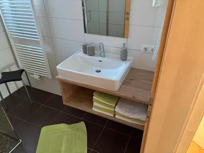 Ein Badezimmer in der Unterkunft Schweinberger Sixtus