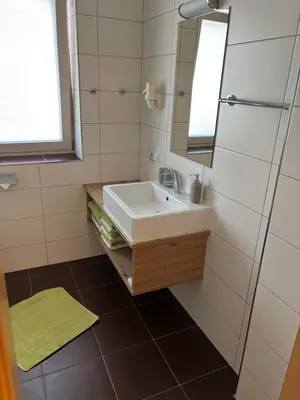 Ein Badezimmer in der Unterkunft Schweinberger Sixtus