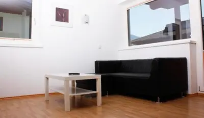Ein Sitzbereich in der Unterkunft Apart Hannah