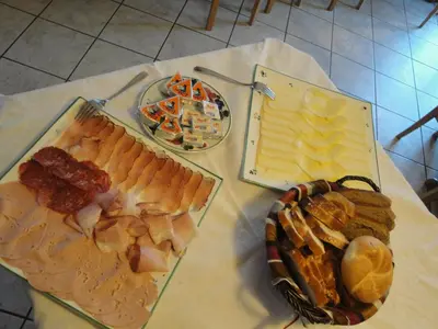Essen in diesem Bauernhof oder in der Nähe