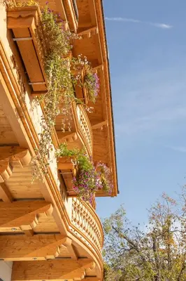Ein Balkon oder eine Terrasse in der Unterkunft Ferienwohnung Aichner