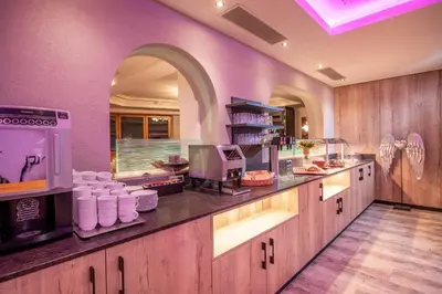 Küche/Küchenzeile in der Unterkunft Hotel Hubertus