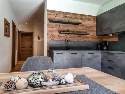 Küche/Küchenzeile in der Unterkunft Zeitfrei Chalet Apartments